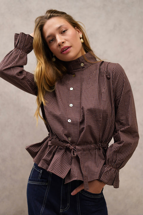 BLUSA ROSE CAFÉ