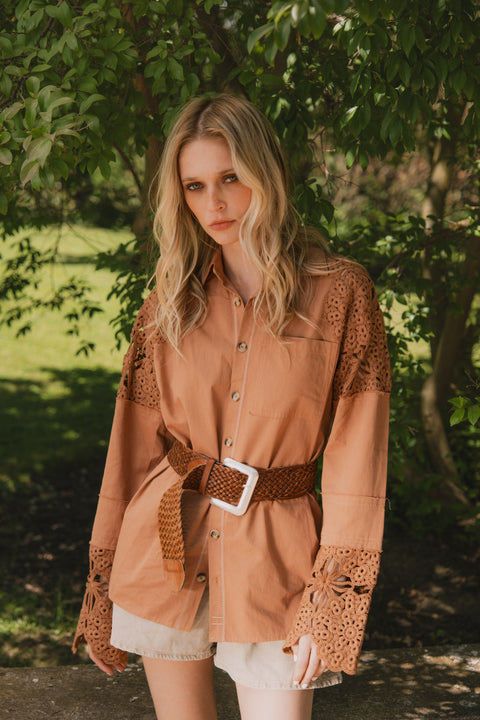 BLUSA CERDEÑA CARAMEL