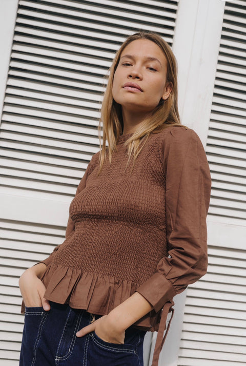 BLUSA JULIETTE CAFÉ