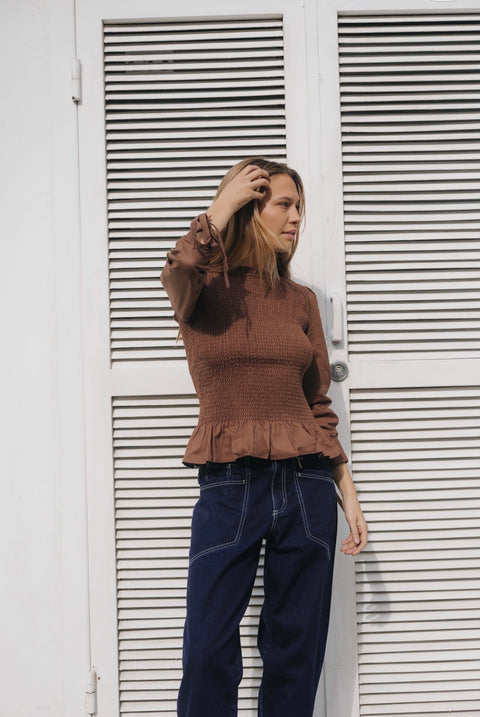 BLUSA JULIETTE CAFÉ
