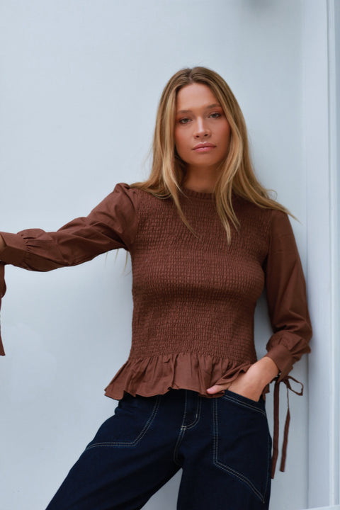 BLUSA JULIETTE CAFÉ