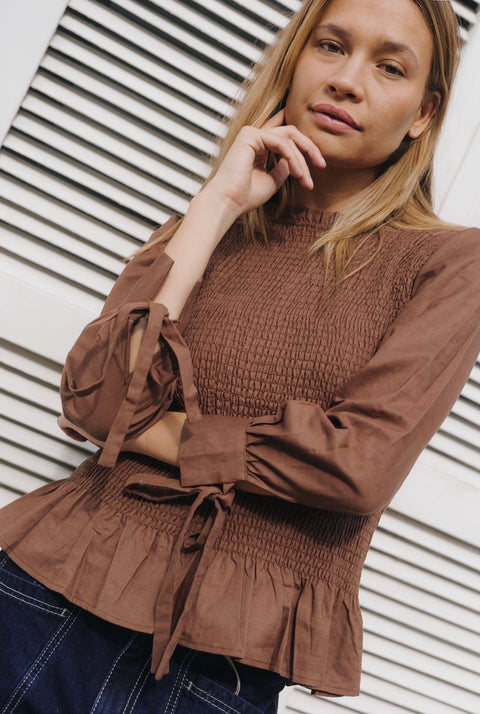 BLUSA JULIETTE CAFÉ
